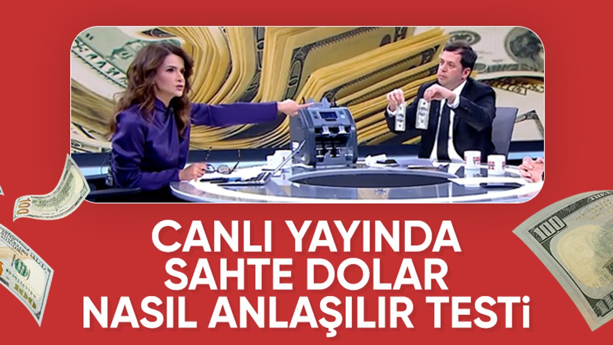 Canlı yayında sahte para nasıl anlaşılır testi yapıldı