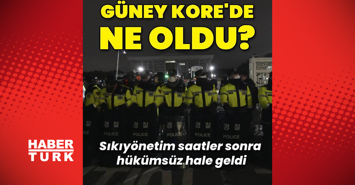 Güney Kore’de ne oldu?