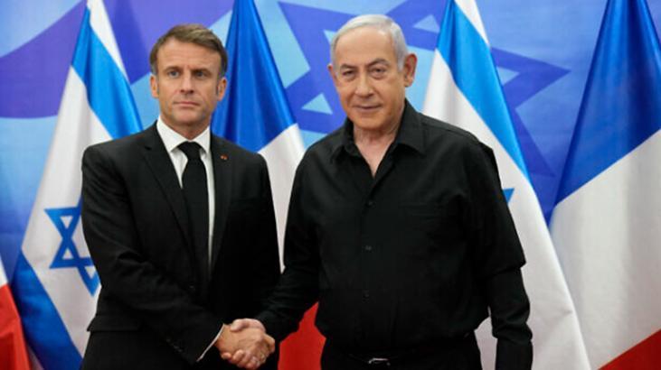 Netanyahu, Filistin’i tanıyabileceklerini duyuran Macron ile telefonda görüştü